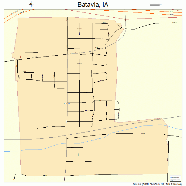 Batavia, IA street map