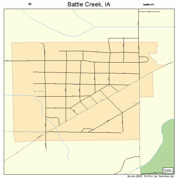 Battle Creek, IA street map