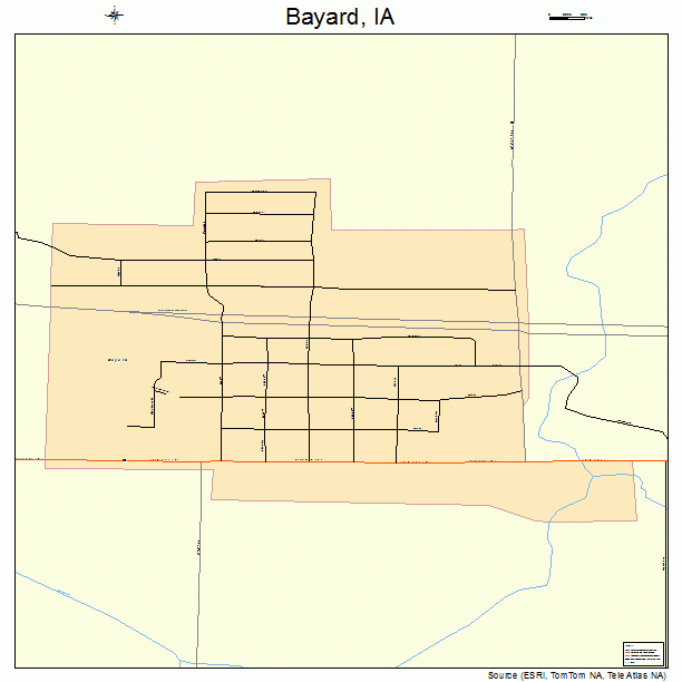 Bayard, IA street map