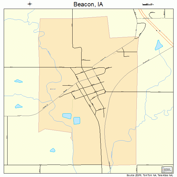 Beacon, IA street map