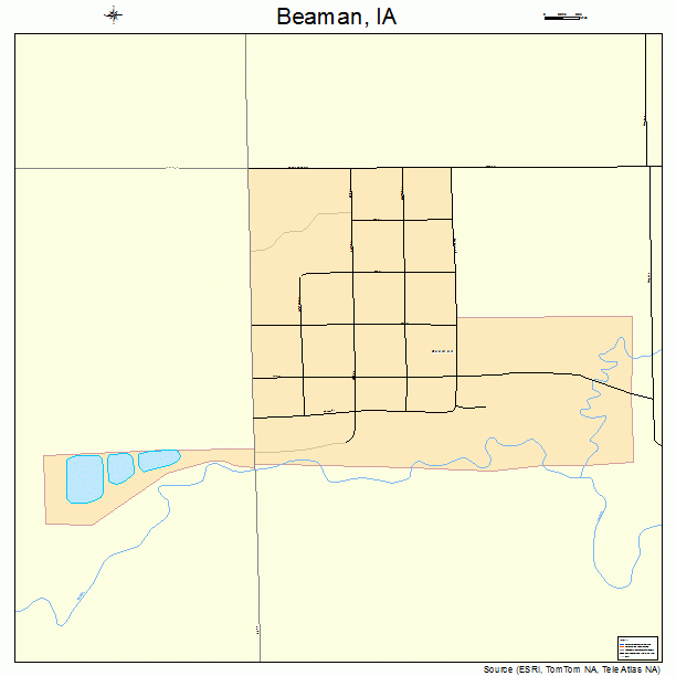 Beaman, IA street map