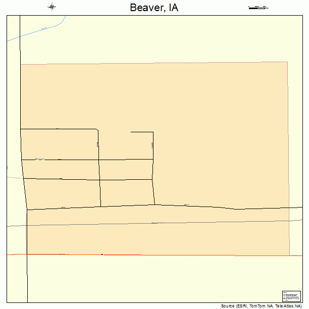 Beaver, IA street map