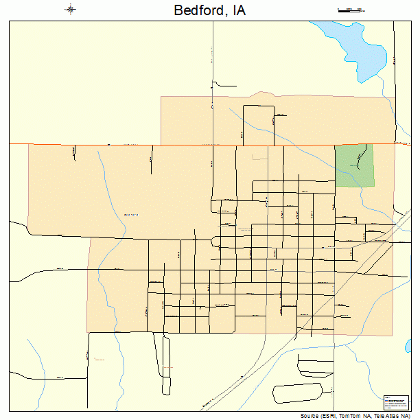 Bedford, IA street map