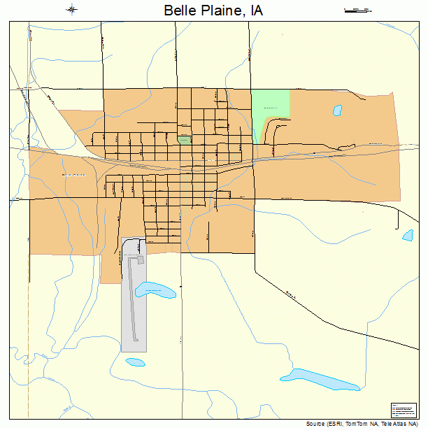Belle Plaine, IA street map