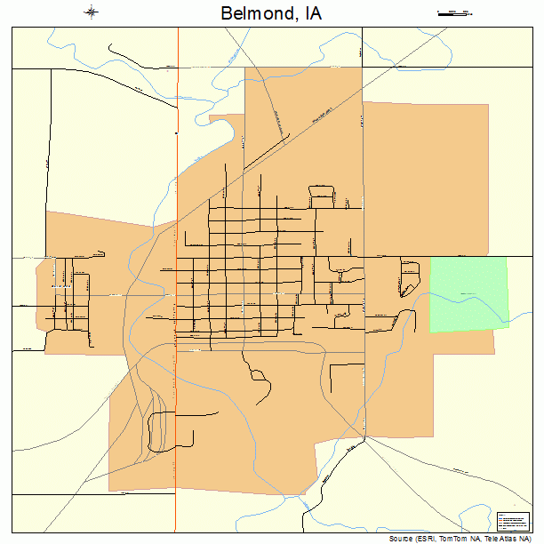 Belmond, IA street map