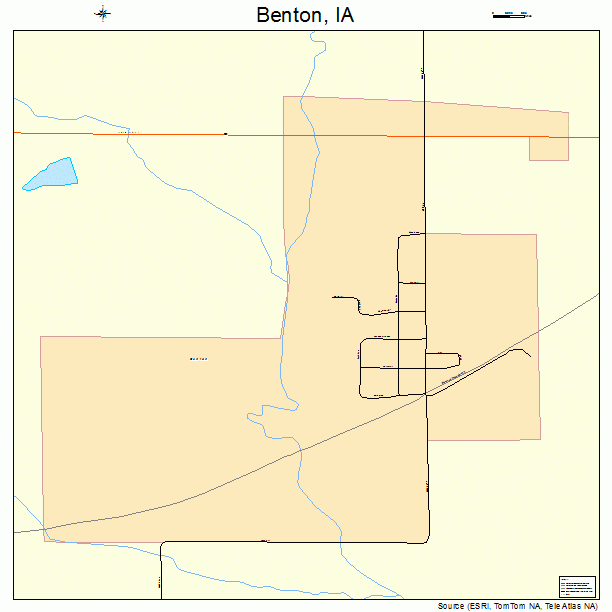Benton, IA street map