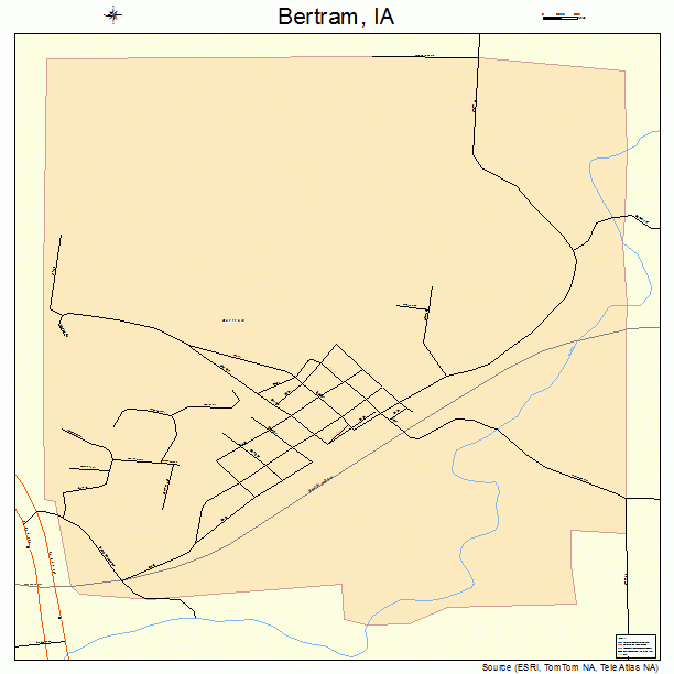Bertram, IA street map