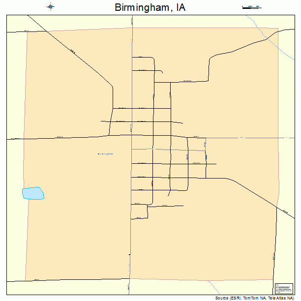 Birmingham, IA street map