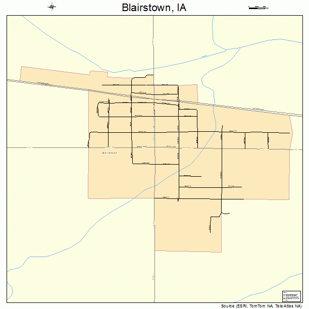 Blairstown, IA street map