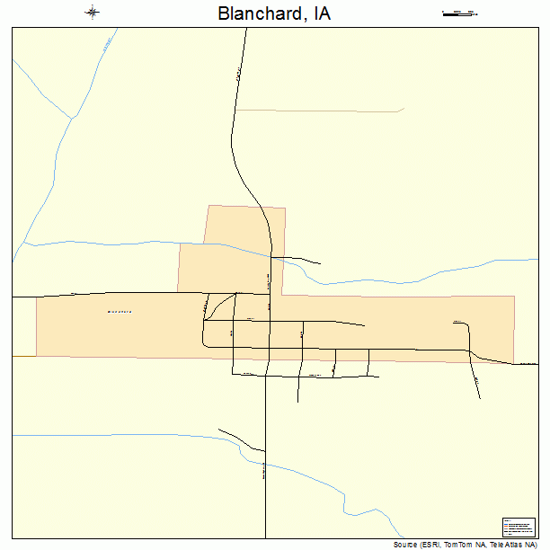 Blanchard, IA street map