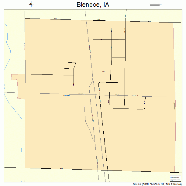 Blencoe, IA street map