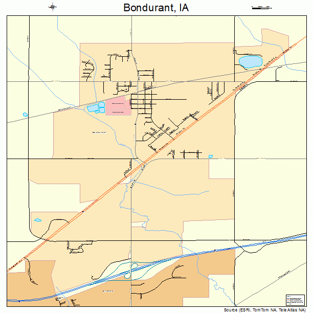 Bondurant, IA street map