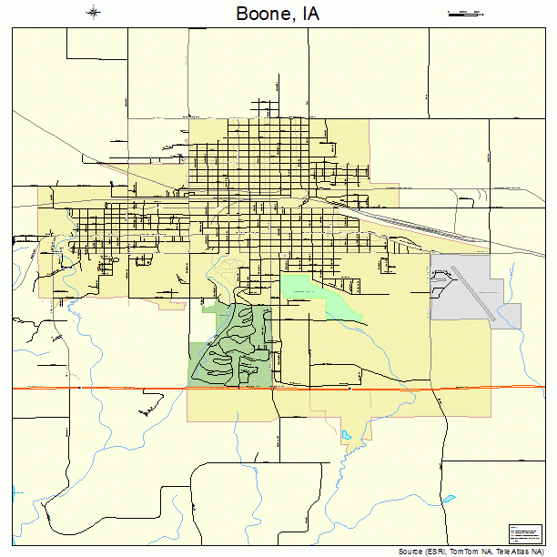 Boone, IA street map