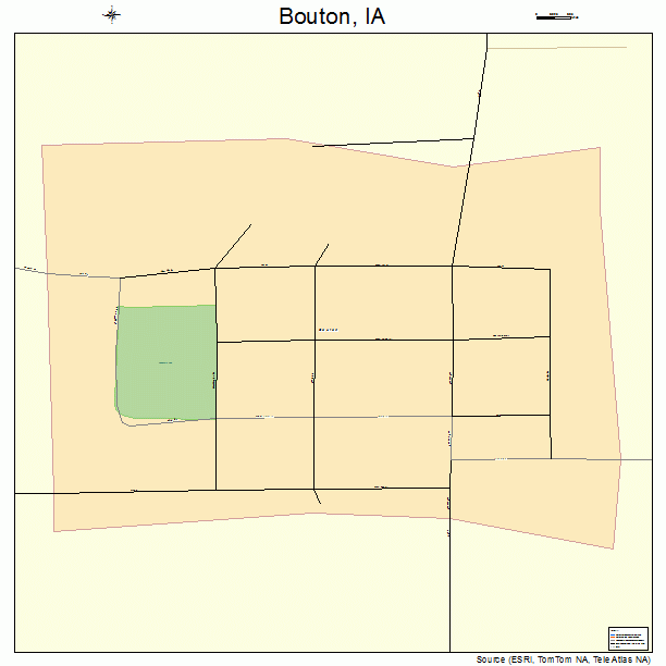Bouton, IA street map