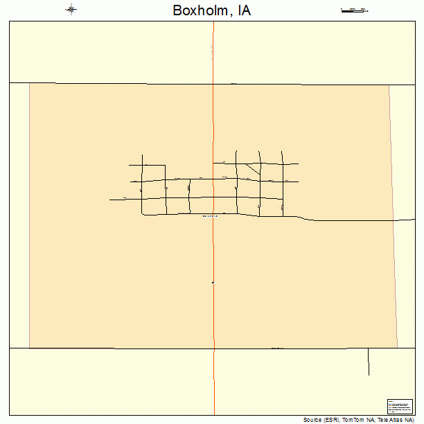 Boxholm, IA street map