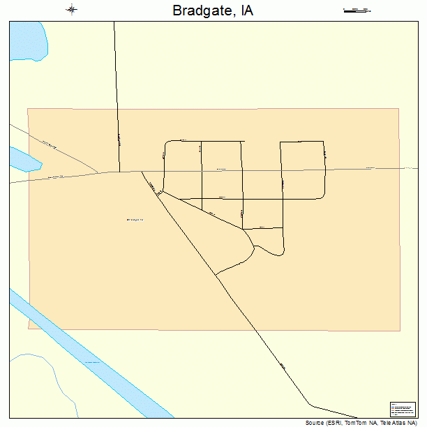 Bradgate, IA street map