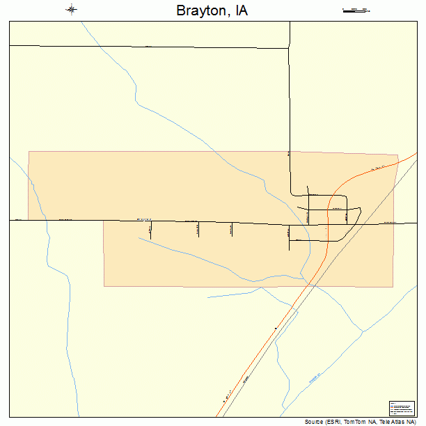 Brayton, IA street map