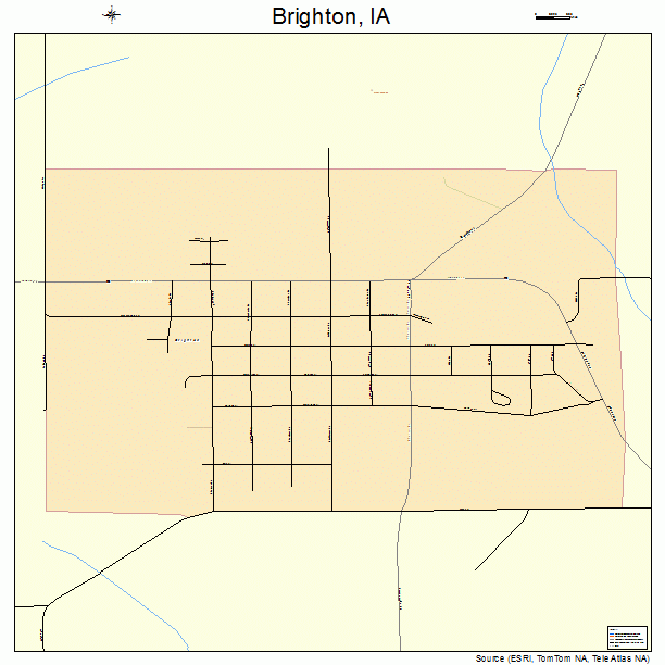 Brighton, IA street map