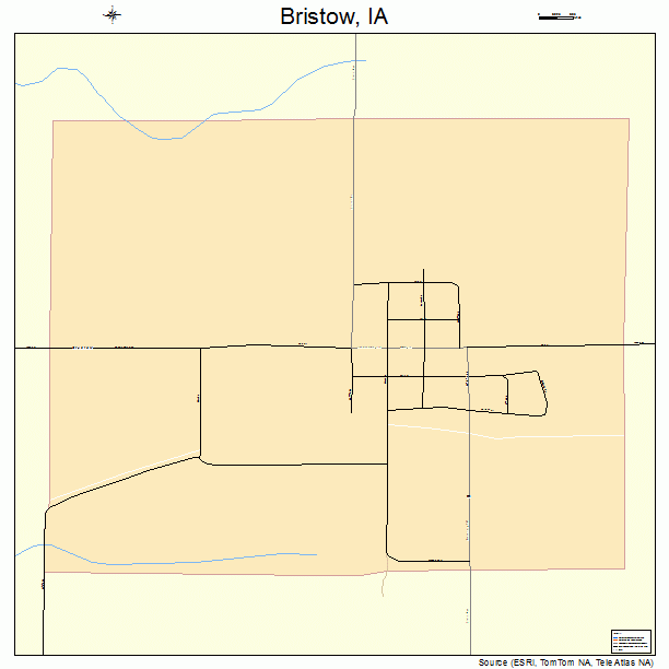 Bristow, IA street map