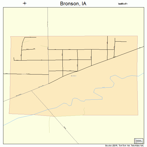 Bronson, IA street map