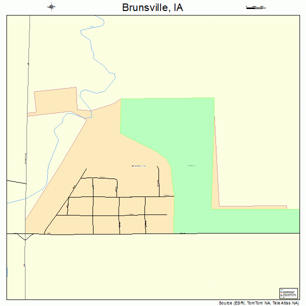 Brunsville, IA street map