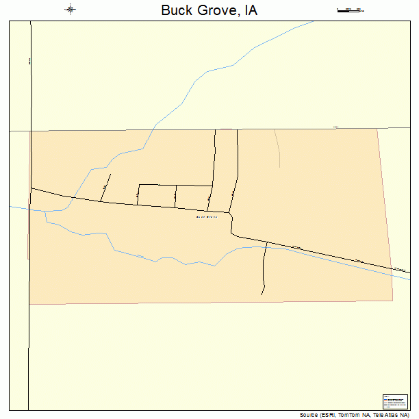 Buck Grove, IA street map