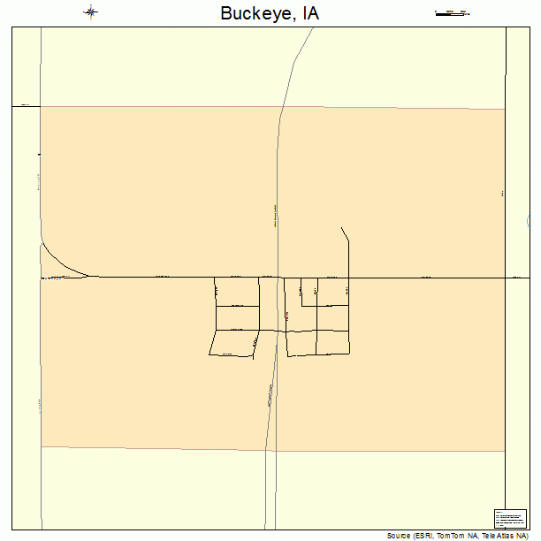 Buckeye, IA street map