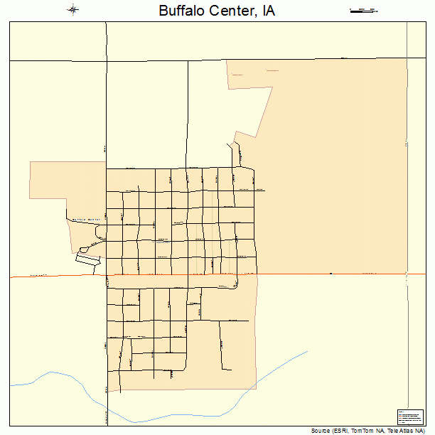 Buffalo Center, IA street map