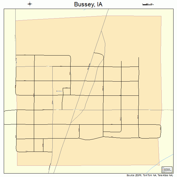 Bussey, IA street map