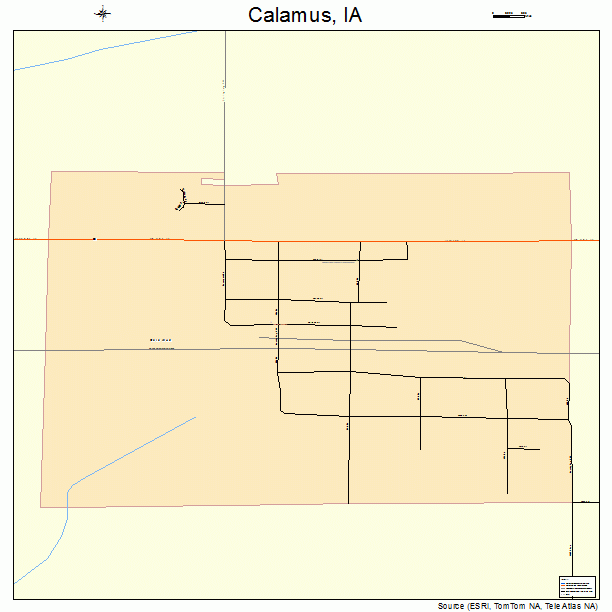 Calamus, IA street map