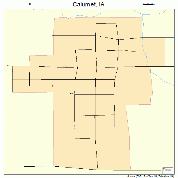 Calumet, IA street map