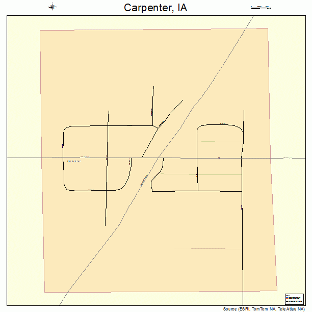 Carpenter, IA street map