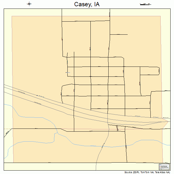 Casey, IA street map