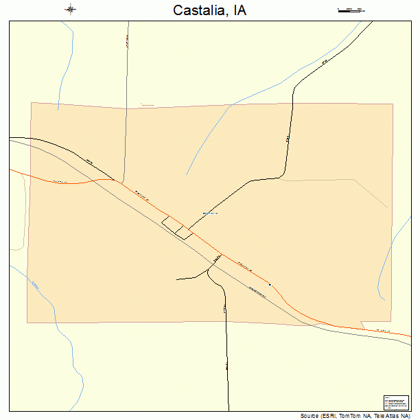 Castalia, IA street map