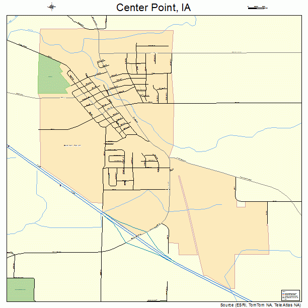 Center Point, IA street map