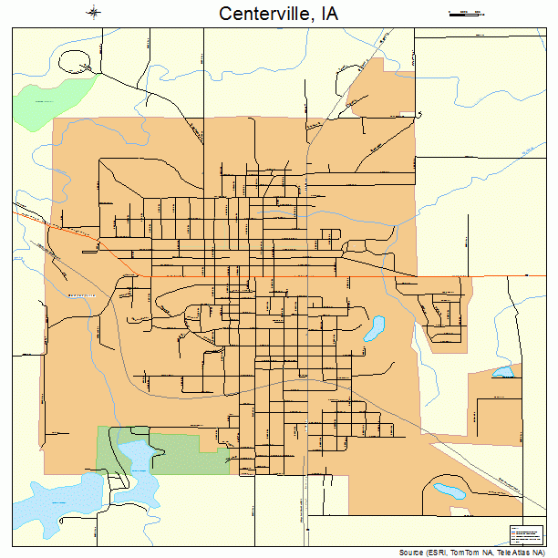 Centerville, IA street map