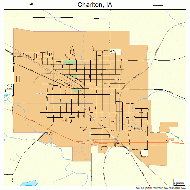 Chariton, IA street map