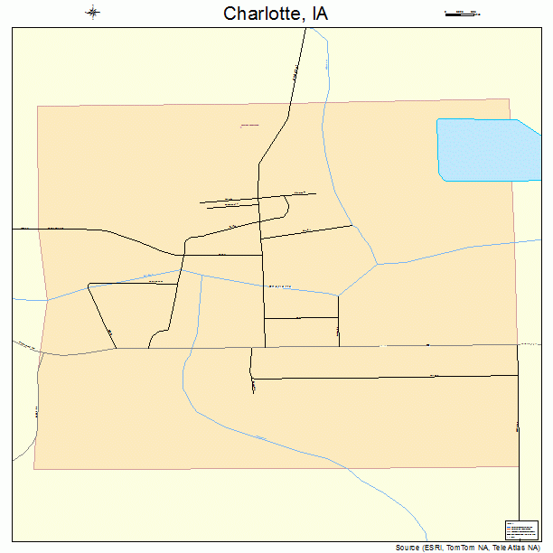 Charlotte, IA street map