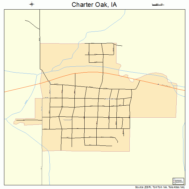 Charter Oak, IA street map