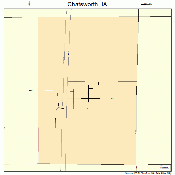 Chatsworth, IA street map