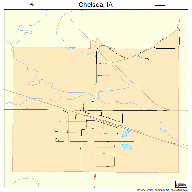 Chelsea, IA street map