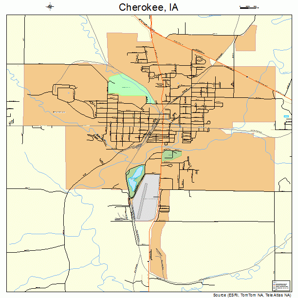Cherokee, IA street map