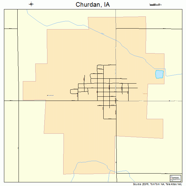 Churdan, IA street map