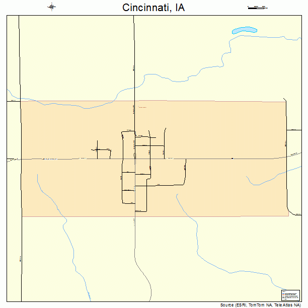 Cincinnati, IA street map