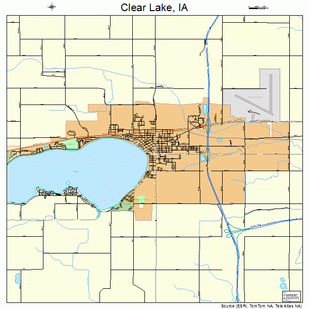 Clear Lake, IA street map