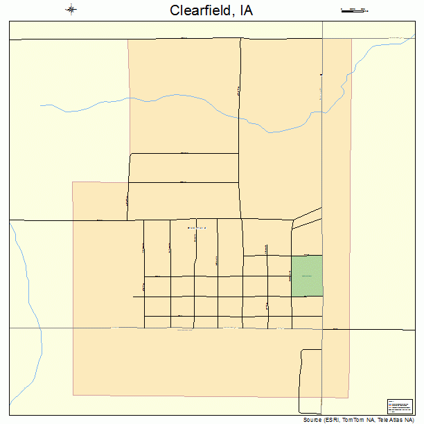 Clearfield, IA street map