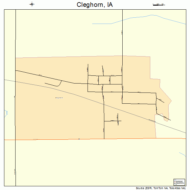 Cleghorn, IA street map