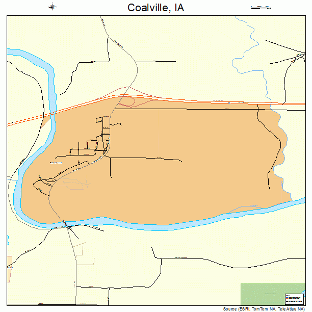 Coalville, IA street map