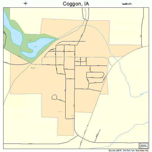 Coggon, IA street map