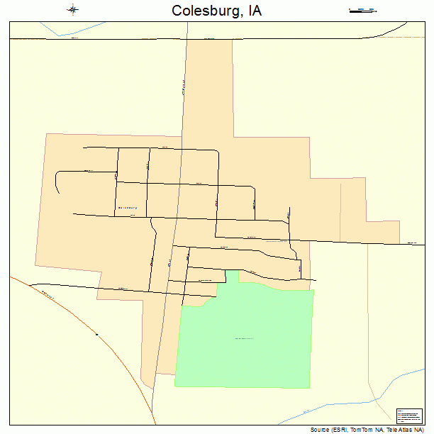Colesburg, IA street map
